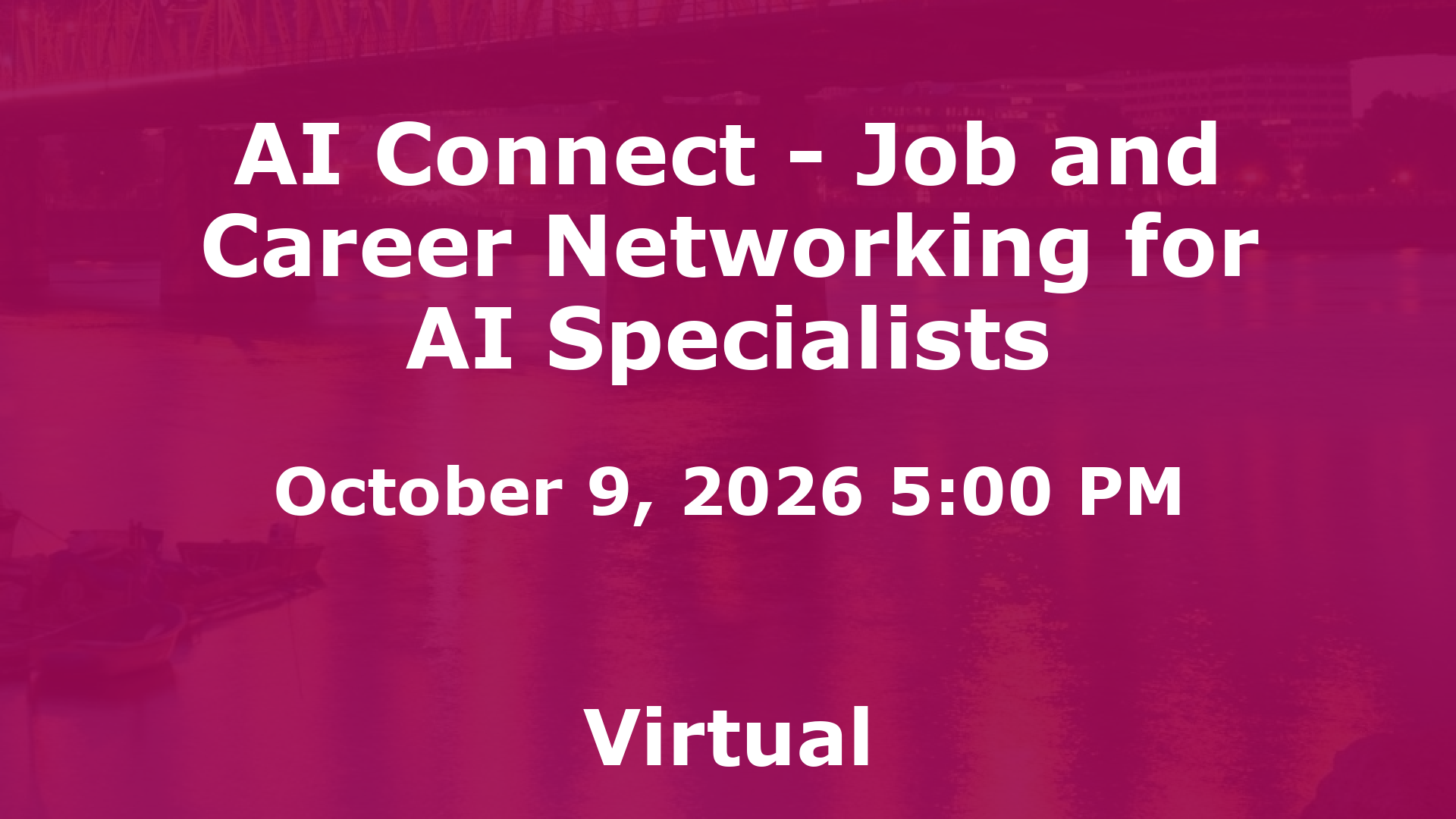 AI Connect - Job and Career Networking for AI Specialists event image